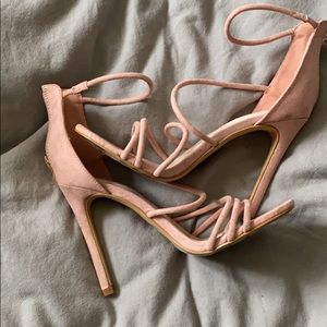 Forever 21 Pink Strappy Heels